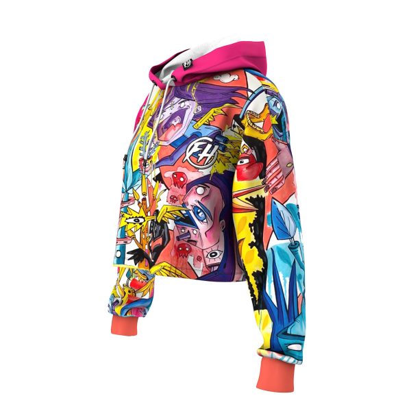 Thunderous Power Cropped Hoodie on Sale - Image 2
