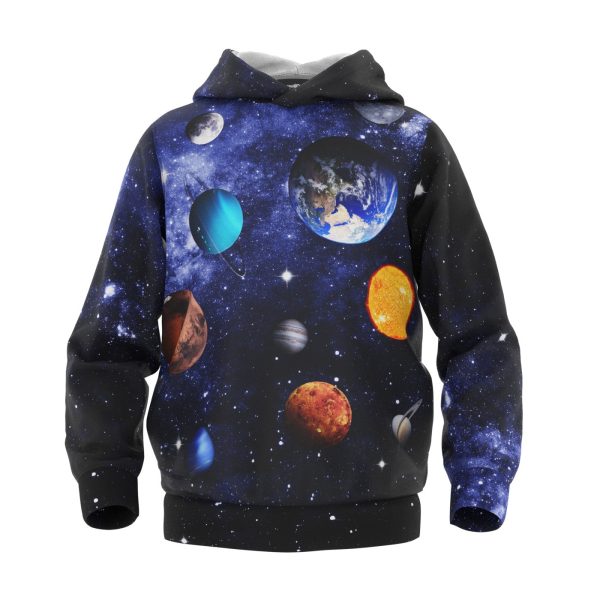 Planet Travel Kids Hoodie For Discount