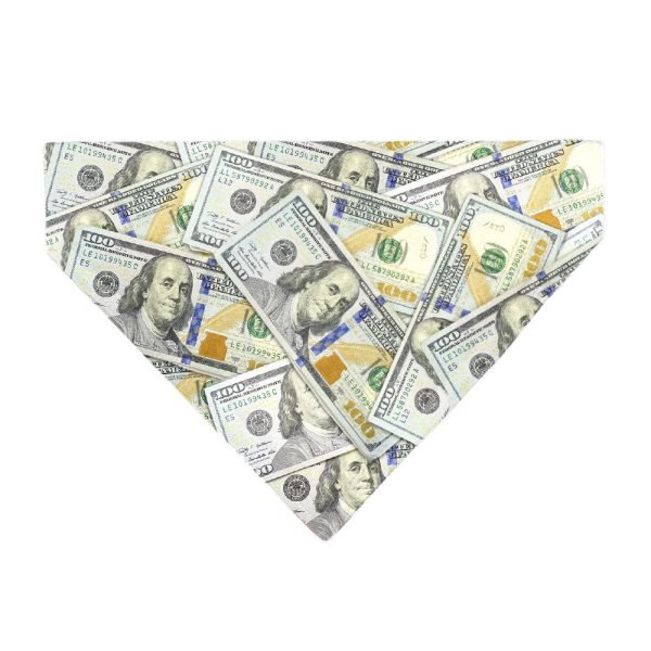 Pet Bandana - Vivid 100 Dollar Bills Stacked Fashion - Image 2