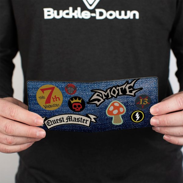 Bi-Fold Wallet - Onward Barley s Vest 8-Patches Denim Multi Color Online Sale - Image 4