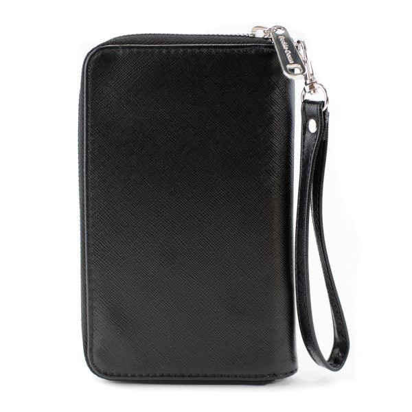 Women s PU Zip Around Wallet Rectangle - Birds of Prey HARLEY QUINN Text Diamond Stars Pinks White Black Online Sale - Image 5