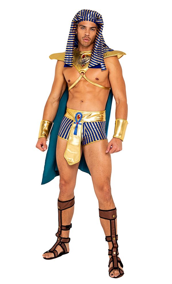 Roma 5pc Mens King Pharaoh of Egypt Costume Supply